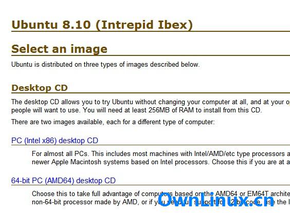 官方正式发布 Ubuntu 8.10 ( Intrepid Ibex )